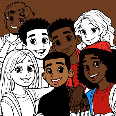 a mixed friend group