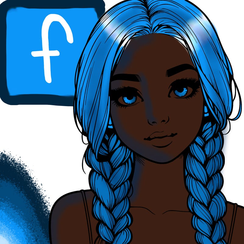 realistic girl with braids