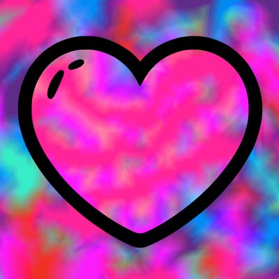 a blank heart