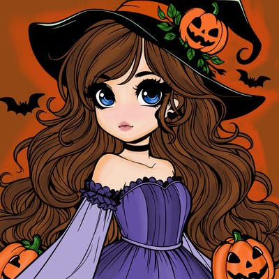 realistic girl halloween