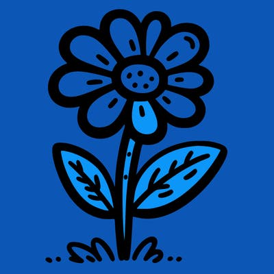 simple flower drawing