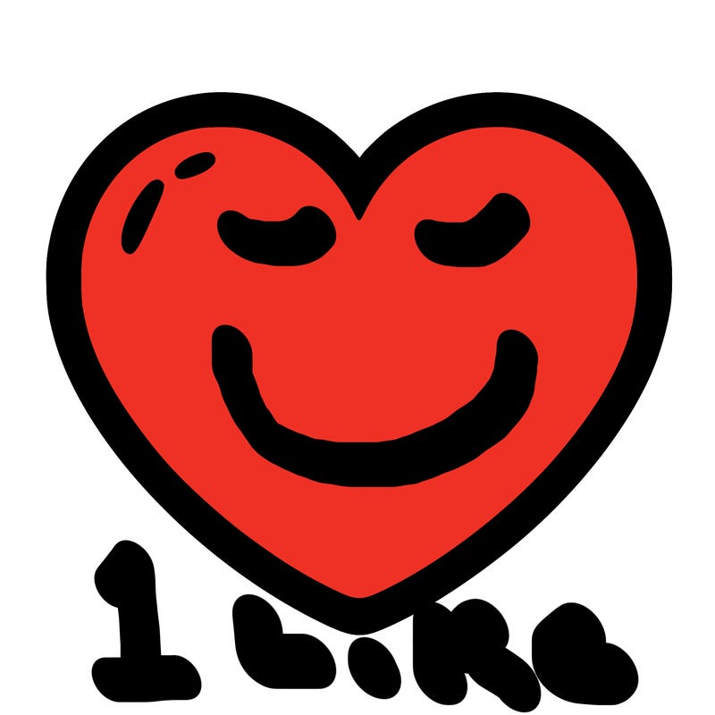 a blank heart