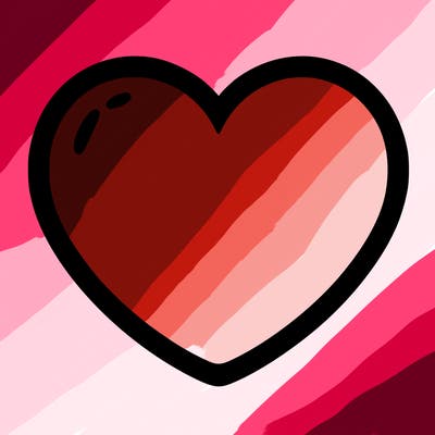 a blank heart