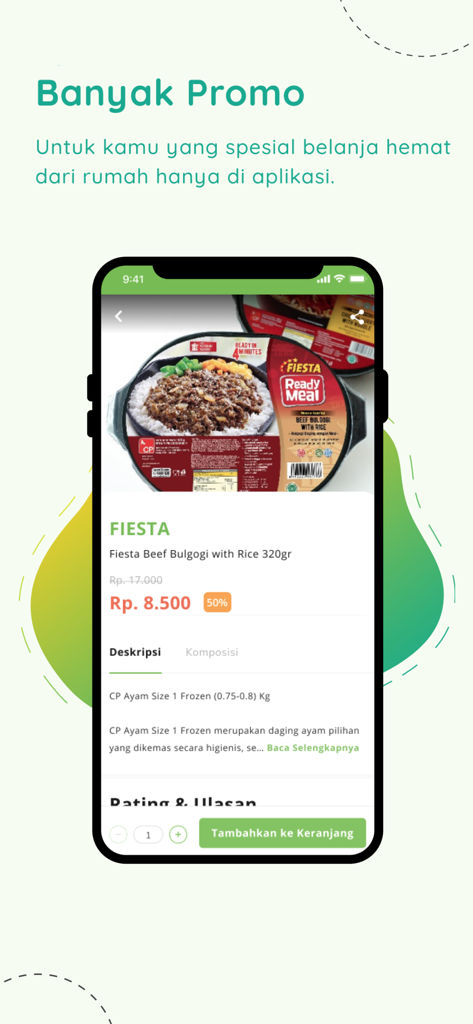 Prima Freshmartアプリのスクリーンショット。Fiesta Beef Bulgogi調理済み食品の50％割引が表示されています