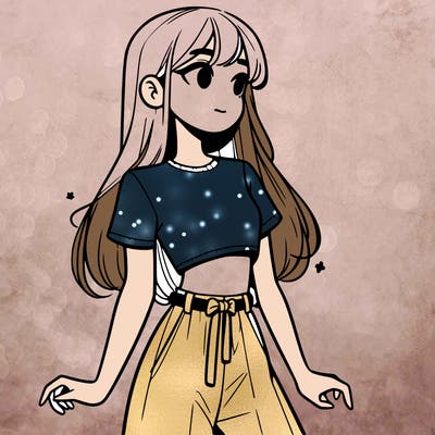 girl in a cute crop top