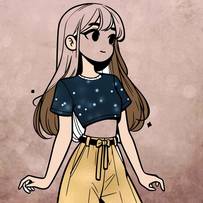 girl in a cute crop top