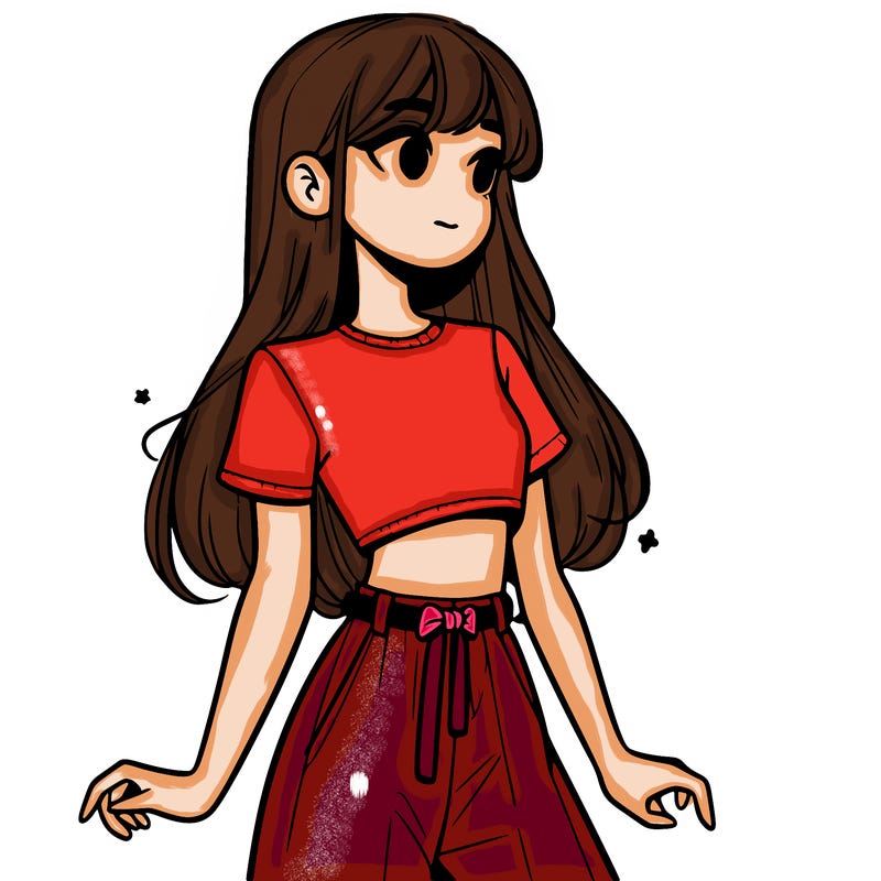 girl in a cute crop top