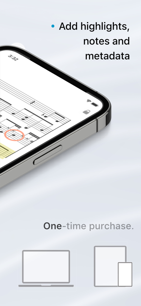 Songs - The App For Musicians - Annotation von Noten mit Hervorhebungen und Notizen in der Songs-App für Musiker