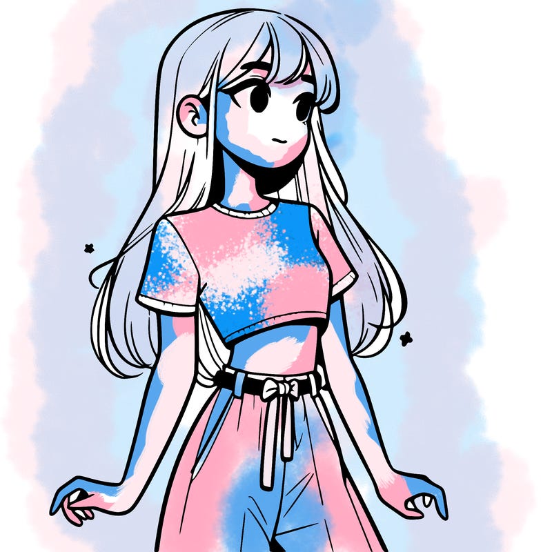 girl in a cute crop top