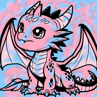 fierce baby night dragon