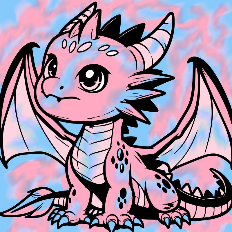 fierce baby night dragon