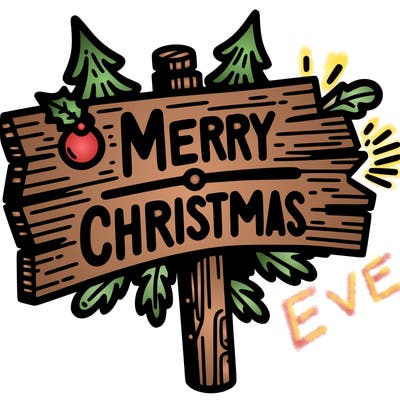 sign that says merry christmas