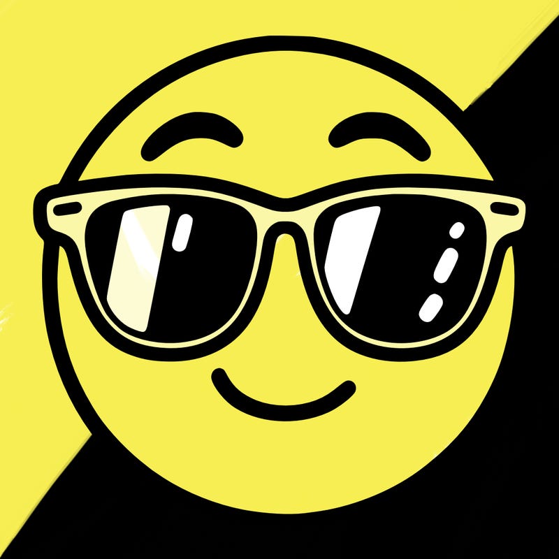 emoji with sunglasses