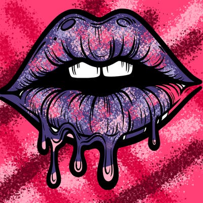 lips that look realistic and drip