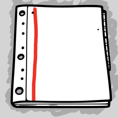 blank sheet of paper