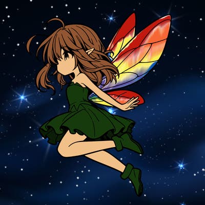 manga fairy flying