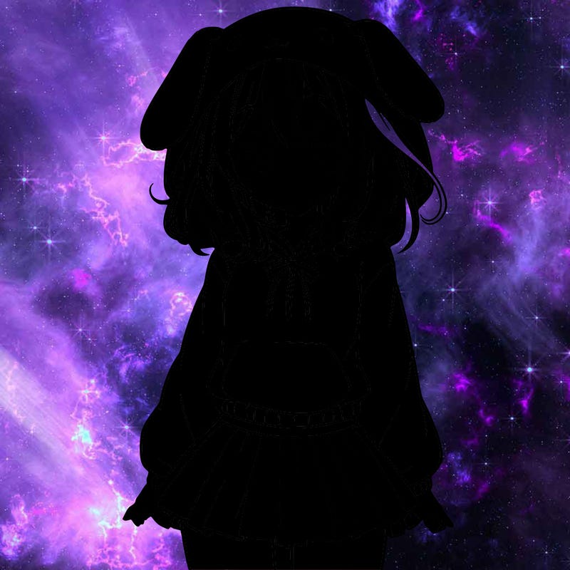 pretty anime girl wearing a fluffy hoodie with bunny ears on the hood and a skirt