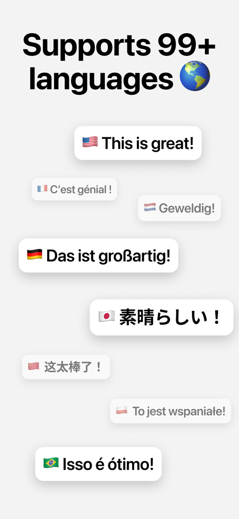 Flownote AI supports meeting transcription and notes in over 99 languages including English, French, and German.