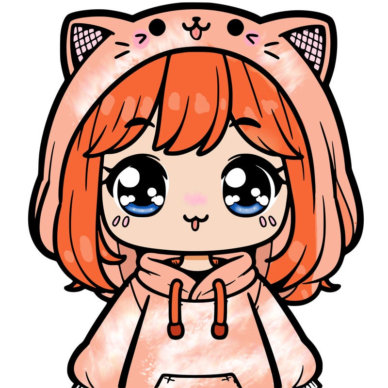 cute girl cat hoodie