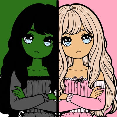 realistic girls split