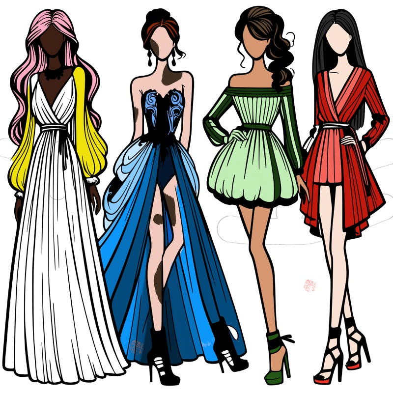 fashion models dresses