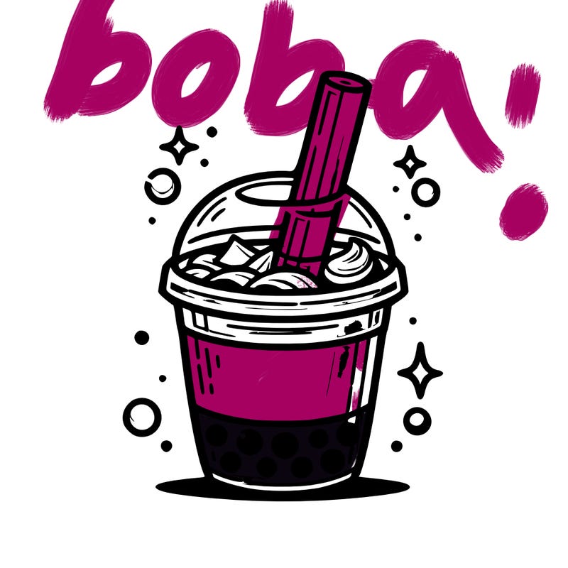 boba tea realistic