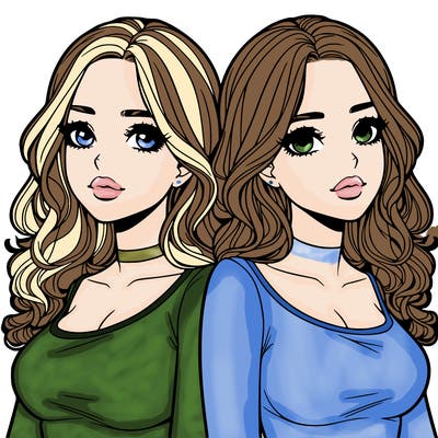 realistic twin sisters