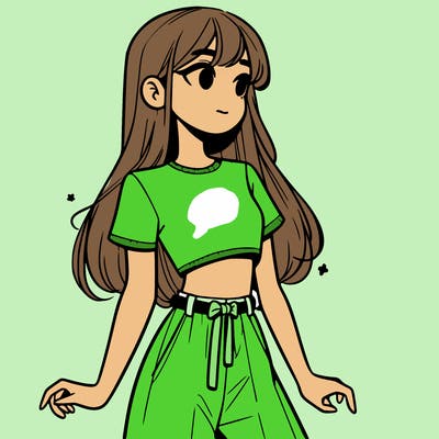 girl in a cute crop top