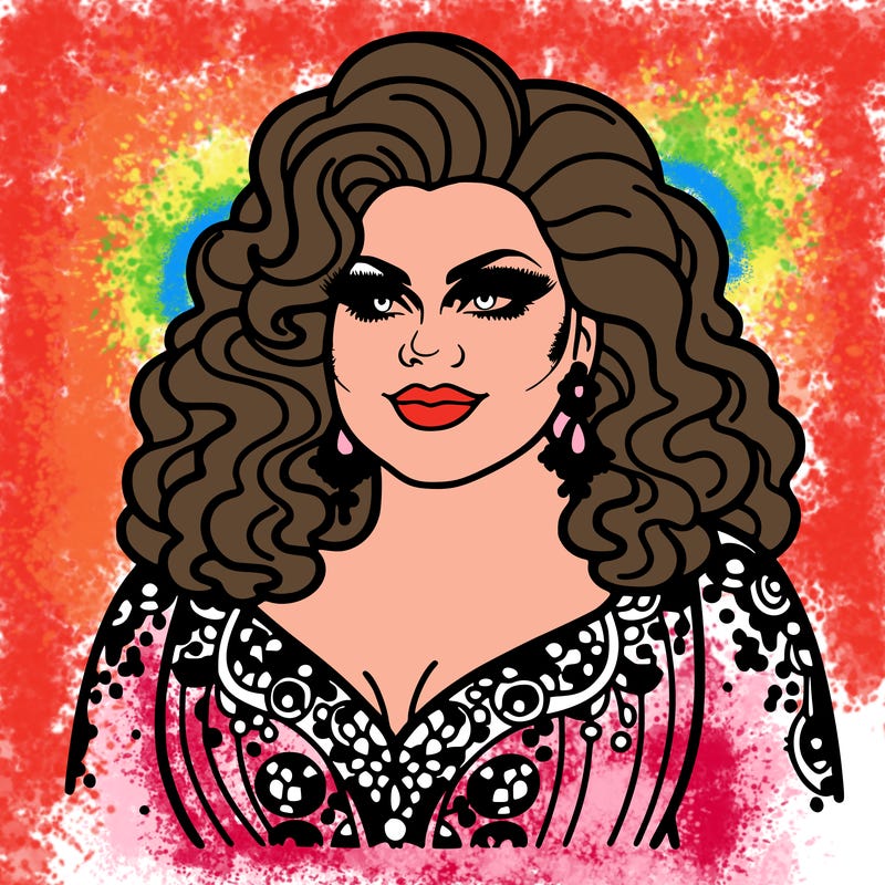 realistic plus size drag queen