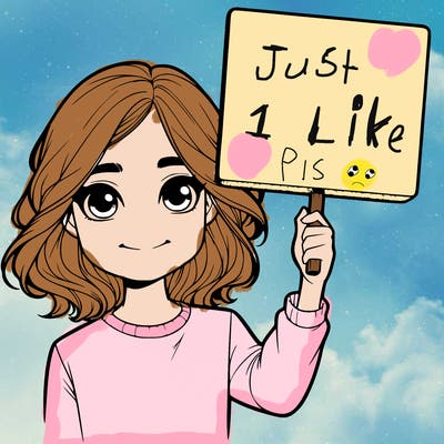 realistic girl holding up a sign