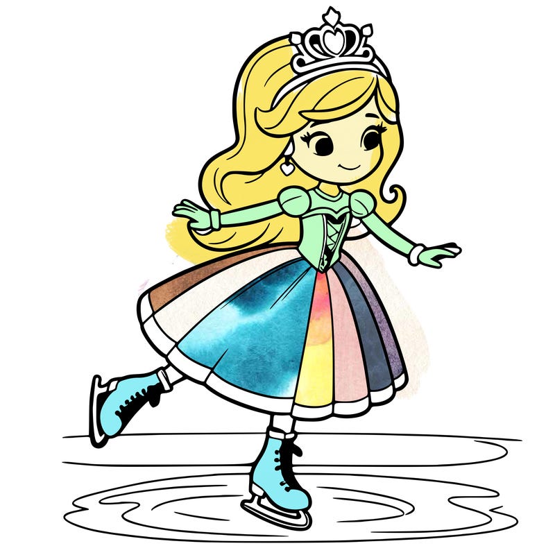 princess skating on ice