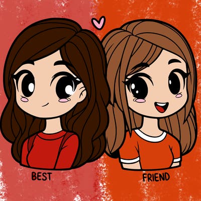 2 girl bff