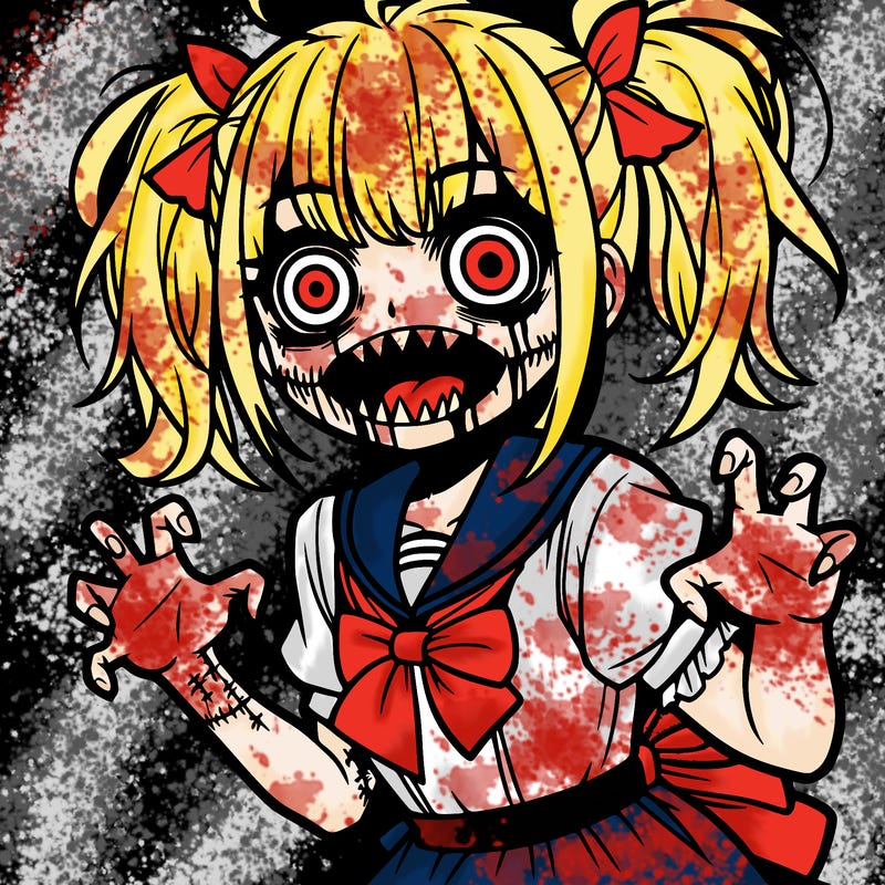 scary anime girl
