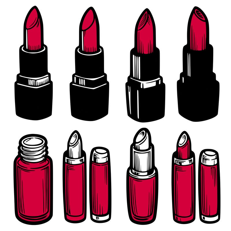 lipsticks and lip gloss