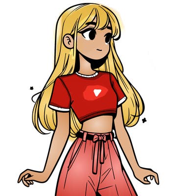 girl in a cute crop top