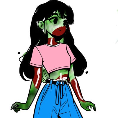 girl in a cute crop top