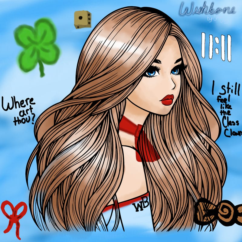 realistic girl with long realistic hair