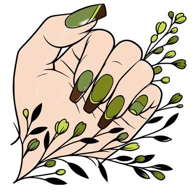 nails with french tip