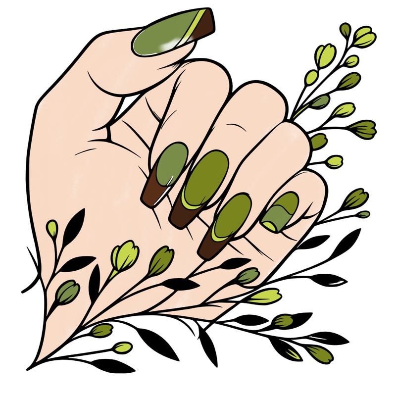 nails with french tip