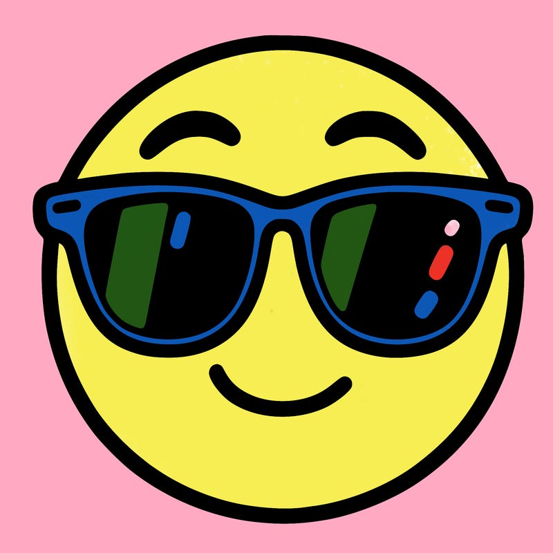 emoji with sunglasses
