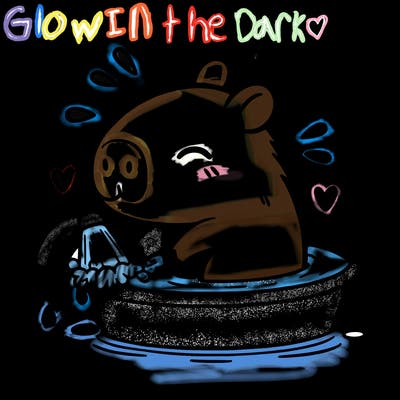 capybara taking a bath