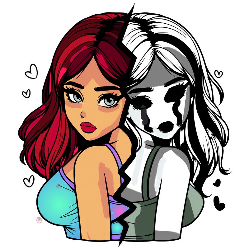 realistic girl split