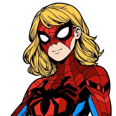 a spiderman girl