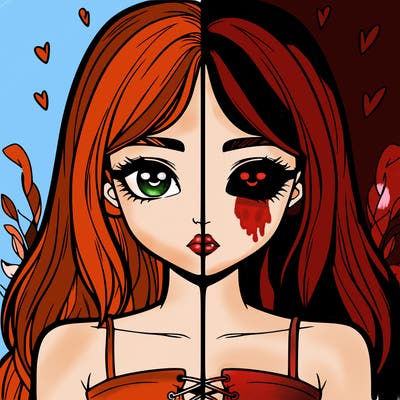 realistic girl split