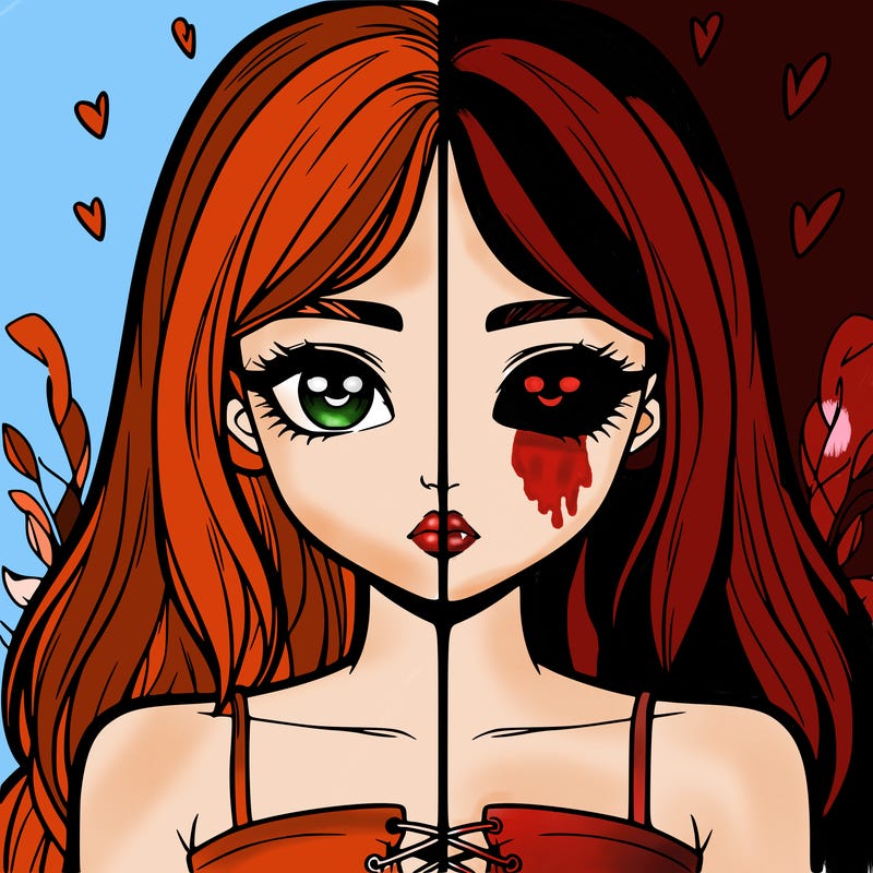 realistic girl split