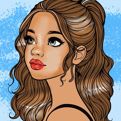 beautiful realistic girl