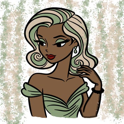 an elegant woman