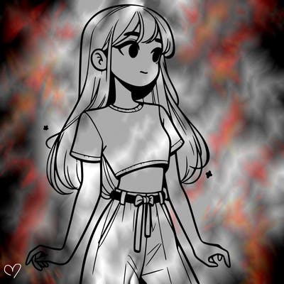 girl in a cute crop top