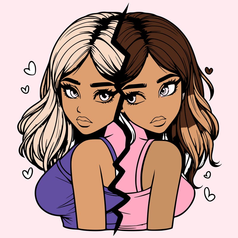 realistic girl split