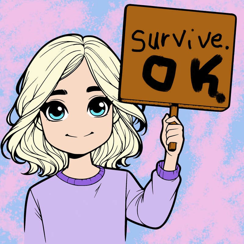 realistic girl holding up a sign